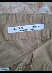 zudio Khaki Cargo Pants