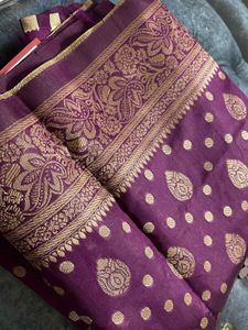 Chiffon Kanjivaram Premium Saree With Blouse Piece