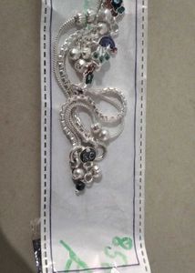 Gota chandi peacock dezine anklet