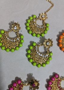 Earrings Mangtika Set Combo