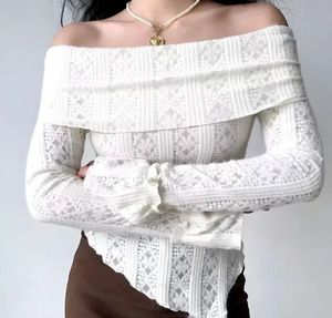 Newme White Lace Off Shoulder