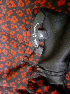 Latin Quarters Red Printed Dress