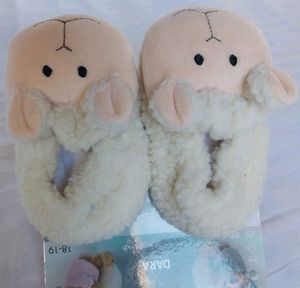 Cream Anti-slip Grip Booties