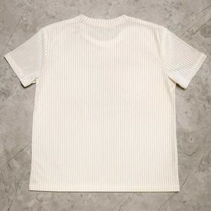 Armani Jeans Tee - Ribbed Logo Top