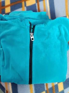 blue colour velvet co ord set