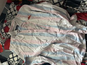 Striped Button-Down Shirt