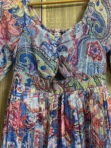 Paisley Print Midi Dress