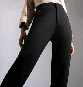 Black High-Waisted Trousers