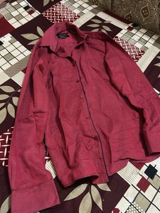 Burgundy Button-Down Shirt