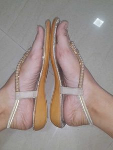 Pearl Embellished Flats
