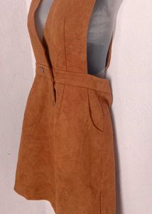 Corduroy Overall Mini Winter Dress