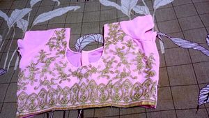 new Pink Embroidered Blouse