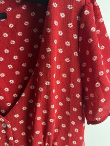 Red Floral Dress