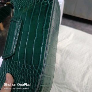 Green Crocodile Handbag