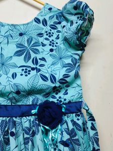 Girls Foral Green Formal