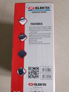 ELEKTA SANDWICH MAKER EST 30G