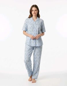 Women's Light Blue Pajama Set