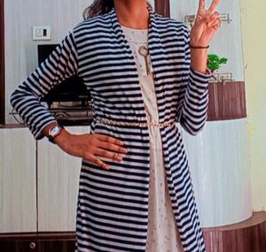 Long Stripped Shrug