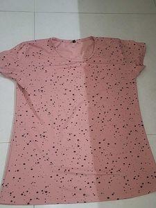 Cute Pink Polka Dot Tee