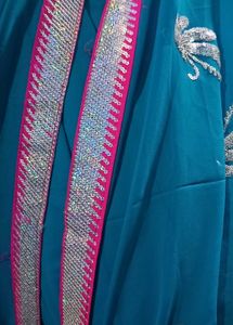 Blue Georgette Party Wear Saree