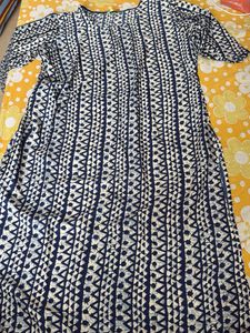 Indigo Print Cotton Kurti
