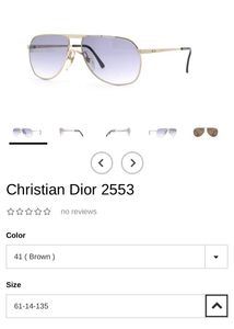 Vintage Christian Dior 2553 Monsiuer Sunglasses