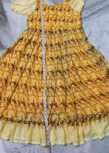 georgette designer frock
