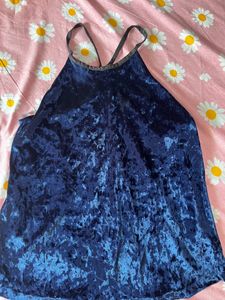 Blue Velvet Top