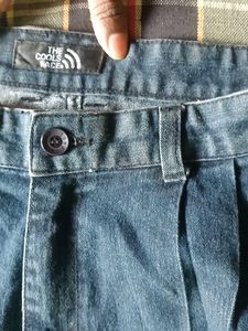 Vintage Pleated Blue Pants