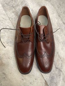 Brown Leather Wingtip Oxfords