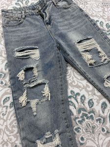 Ribbed Straight Fit Jeans