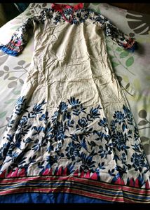 Floral Print Kurta 3 & A Suit Set