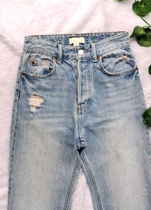 H&amp;M Ripped Bootcut Jeans