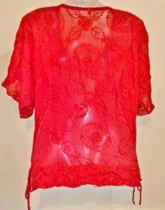 🎁Buy 2 Get 1 Free 🎁Size L/XL Red Embroidered To