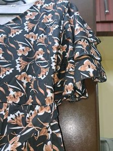 Print Dress Black