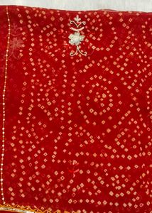 Bandhani blouse piece