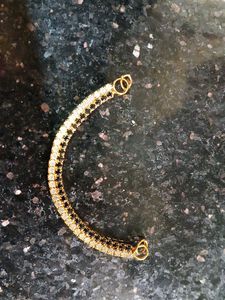 Sparkling Gold & Crystal Mangalsutra Pendant