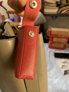 Tira Red Leather Pouch