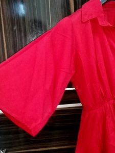 Red Tiered Dress