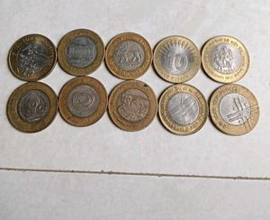 Rare Commerative 5 Rupee And 10 Rupees Coins