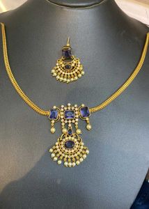 Traditional Indian Ad Stone Jewellery Set