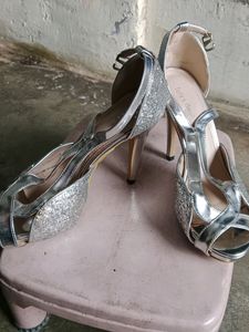 TOTE&#39;S GALLORE Stylish Silver Heel(39)
