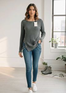 Grey Knit Sweater