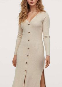 H&amp;M Beige Bodycon Dress 👗