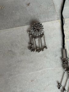 Oxidised Silver Necklace Set