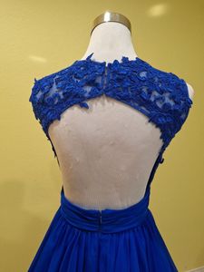La Femme Royal Blue Cocktail Dress