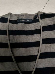 Striped V-Neck Top