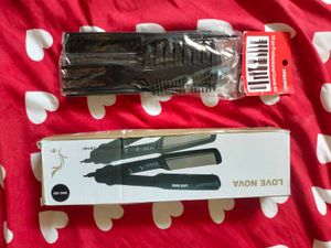Nova Hair Straightener&amp;Professional Comb Kit