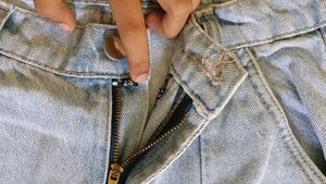 Light Wash Denim Pants