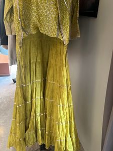 Green Ethnic Full Work Heavy Indian Outfit